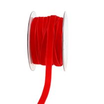 Itens Fita decorativa Veludo vermelho 10mm 20m