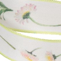 Itens Fita para presentes com estampa floral Bellis, ideal para artesanato e embalagens, 25 mm x 20 m