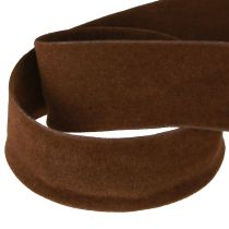 Itens Fita decorativa de veludo marrom fita para joias 25mm 7m