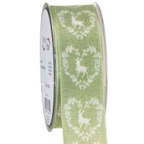 Itens Fita Deco verde cervo 40mm 20m