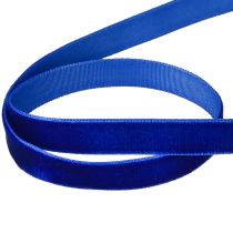 Itens Fita decorativa Veludo Fita de veludo azul 10mm 20m