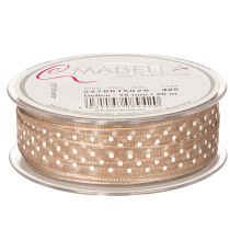Itens Fita de presente com bolinhas para decorações de casamento elegantes e embalagens criativas, 1,5 cm de largura, 20 m de comprimento.
