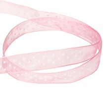 Itens Fita para presentes com um elegante padrão de bolinhas, ideal para embalagens festivas. 1,5 cm de largura, 20 m de comprimento.