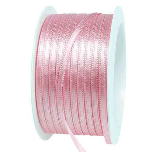 Itens Fita para presente e decoração 3mm x 50m rosa pastel