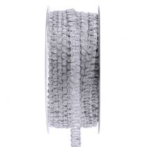 Deco ribbon veludo look cinza 10mm 20m