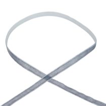 Fita decorativa fita de veludo fita para presente veludo cinza 10mm 20m