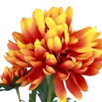 Itens Flores artificiais decoração dálias flores artificiais laranja 62cm
