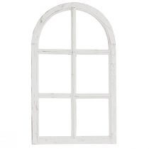 Itens Janela decorativa shabby chic janela decorativa de madeira branca 40×70cm