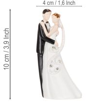 Itens Estatueta decorativa de um casal de noivos, 10,5 cm
