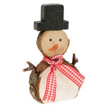 Itens Figura Deco boneco de neve de madeira 10cm 9 pcs