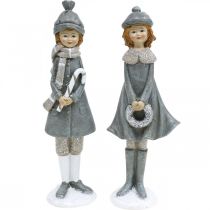 Itens Figuras Deco figuras infantis de inverno meninas Alt 19cm 2uds