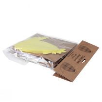 Itens Figuras decorativas favo de mel frango amarelo verde roxo 18,5x12x20cm 3 unidades