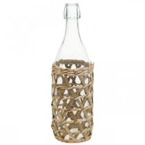 Deco garrafa de vidro decoração de garrafa de vidro trançada Ø9,5cm A31cm
