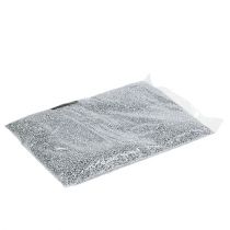 Itens Grânulos decorativos de prata, pedras decorativas de 2 mm a 3 mm, 2 kg