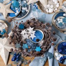 Itens Pedras decorativas granuladas turquesas decorativas 2mm - 3mm 2kg