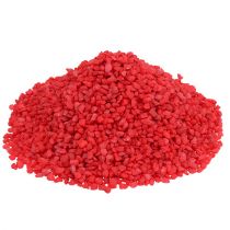 Granulado decorativo vermelho 2 mm - 3 mm 2 kg