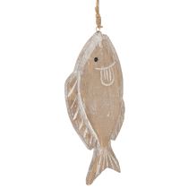 Itens Suporte decorativo de madeira para peixes, 21 cm, 2 peças