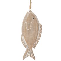 Itens Suporte decorativo de madeira para peixes, 21 cm, 2 peças