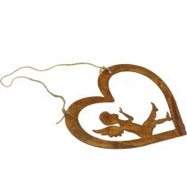 Itens Cabide deco de metal patina deco coração anjo Ø15cm 6uds