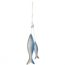 Itens Cabide decorativo peixe azul branco escamas 11,5/20cm conjunto de 2