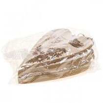 Itens Cabide decorativo em madeira deco coração borboleta deco 13,5x20cm 6 unidades