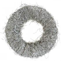 Guirlanda decorativa nature, grinalda videira, grinalda natural Ø25cm branco