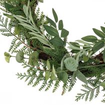 Guirlanda decorativa guirlanda artificial eucalipto abeto oliveira Ø45cm