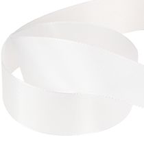 Itens Fita decorativa para presente, fita branca de poliéster 40mm 50m