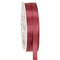 Itens Fita decorativa estreita tafetá Bordeaux 10mm 50m