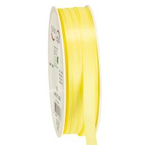 Itens Fita decorativa de tafetá, fita para presente, amarelo claro, 10mm, 50m