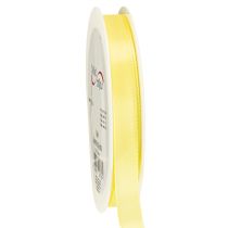 Itens Fita decorativa de tafetá, fita para presente, amarelo claro, 15mm, 50m