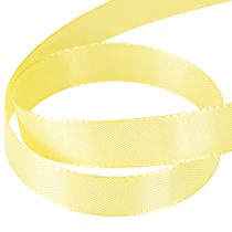 Itens Fita decorativa de tafetá, fita para presente, amarelo claro, 15mm, 50m