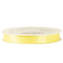 Itens Fita decorativa de tafetá, fita para presente, amarelo claro, 15mm, 50m