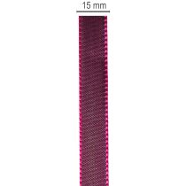 Itens Fita estreita de tafetá para presentes, ideal para decorações criativas, 15 mm de largura, 50 m de comprimento.