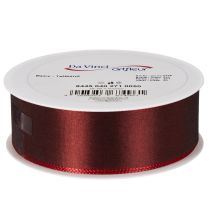 Itens Fita decorativa de tafetá vermelho, versátil, 40 mm x 50 m