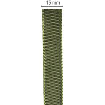 Itens Fita para presentes com borda trançada, fita de tafetá para artesanato, 15 mm de largura, 50 m de comprimento.