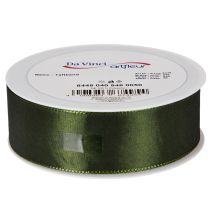 Itens Fita de cetim para embrulho de presentes, fita de tafetá, verde, 40 mm de largura, 5 m de comprimento.