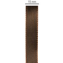 Itens Fita de tafetá marrom para decoração de presentes festivos, 15 mm de largura, 10 m de comprimento.