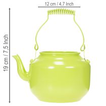 Itens Bule decorativo usado como vaso de flores, estilo retrô nostálgico