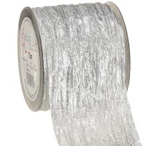 Itens Fita decorativa para presente, fita de mesa, fita prateada leve 75mm 15m