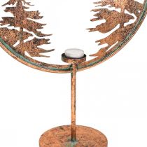 Anel decorativo base de natal inverno suporte de vela floresta Ø37,5cm