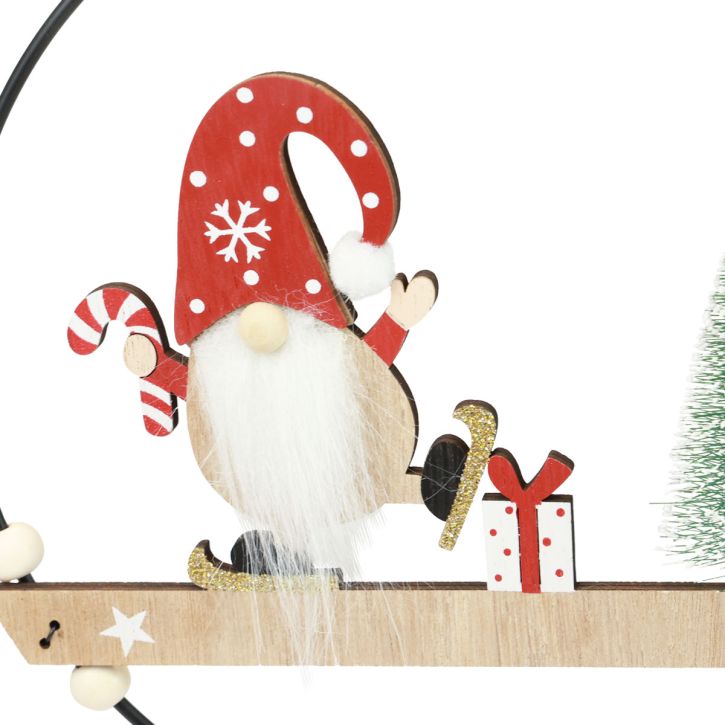 Itens Anel decorativo de metal gnome cabide decorativo Natal Ø21,5cm 2 un