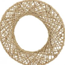 Anéis decorativos cobertos de juta decoração suspensa decoração boho natureza Ø38cm 2 unidades