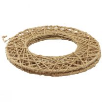 Itens Anéis decorativos de juta, estilo natural, decoração suspensa, estilo boho, Ø38cm, 2 peças, anéis de metal, decoração de parede, decoração de janela