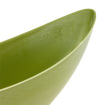 Tigela decorativa verde claro 55,5 cm x 14 cm Alt 17,5 cm, 1p
