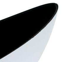 Tigela decorativa de plástico branco 38,5cm x 12,5cm A13cm
