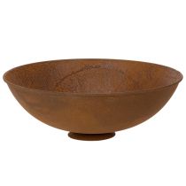 Itens Tigela decorativa de metal, cor ferrugem, estilo vintage, Ø34cm A12cm