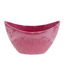 Itens Tigela decorativa de plástico rosa 20cm x 9cm Alt.11,5cm 1 peça