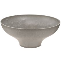 Itens Tigela decorativa com base, vaso para plantas redondo, cinza, Ø19cm, A8cm