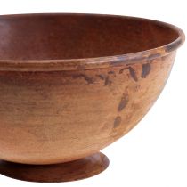 Itens Tigela decorativa tigela de metal decoração com ferrugem vintage Ø34cm Alt.12cm